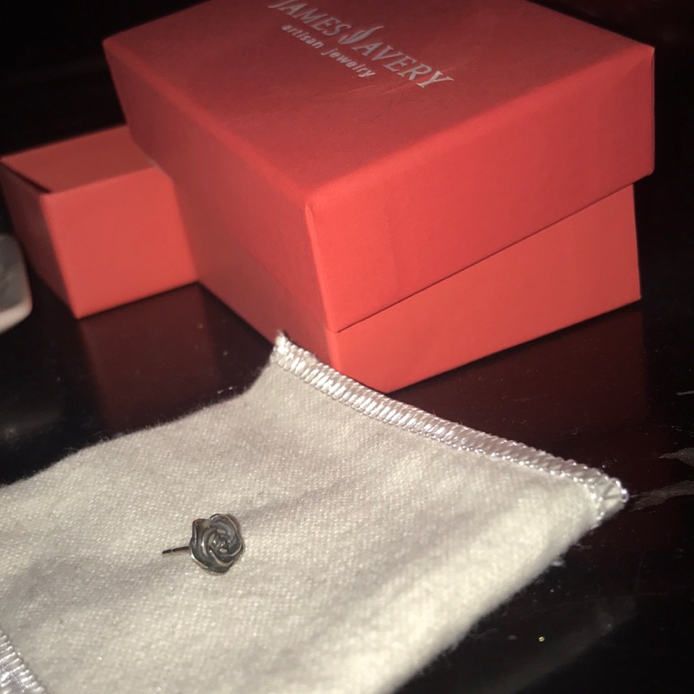 Rose James Avery earring